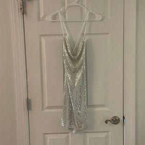 H&M Sequined Dress with Scoopback